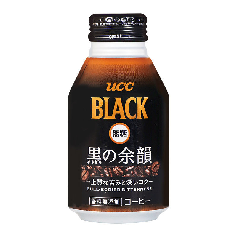 日本进口UCC/优诗诗芳醇黑咖啡饮料275g*24罐小瓶装无糖即饮咖啡