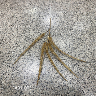 新年元宵装饰仿真金色谷穗蒲棒花艺尤加利叶竹叶龟背叶家居装饰