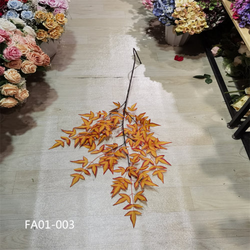 仿真树枝南天竹枫叶装饰假叶子绿植工程造景长枝叶子园林造景装饰