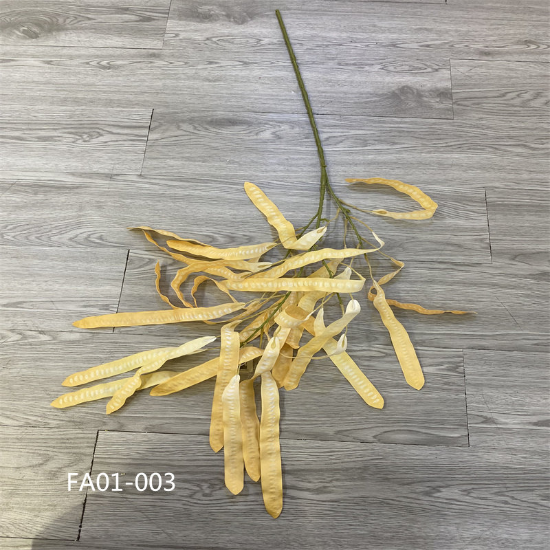 仿真小众花材豆荚扁豆枝长枝豆角百合竹火鹤王花烛绿叶仿真叶装饰