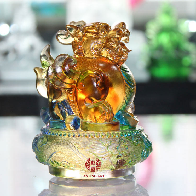 六合春 琉璃摆件镇宅招财貔貅神兽创意家居风水饰品开张开业礼品