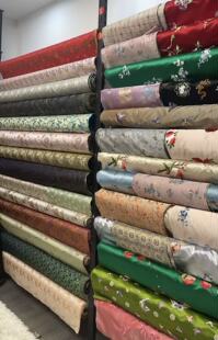 100桑蚕丝织金宋锦面料一米链接