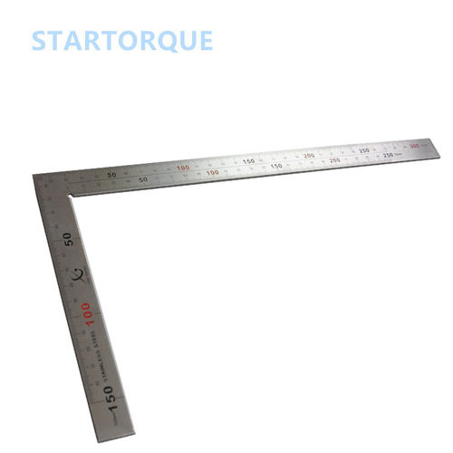 STARTORQUE拓卡不锈钢拐尺 钢角尺L型尺子 直角尺角 度尺曲尺