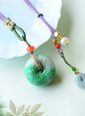 幸运回纹愿你顺遂复古宫廷平安扣