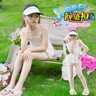 宝宝连体女童游泳衣中大童防晒泳装 儿童泳衣女孩夏季 2026新款