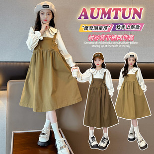 女童春装2025新款中大童裙子今年流行爆款女童公主裙早秋连衣裙