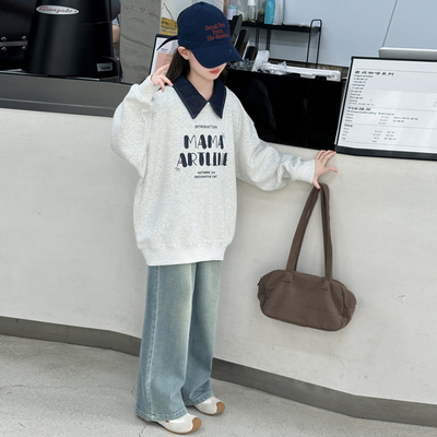 儿童衣服巨好看女款加绒加厚卫衣女童2025新款冬季女孩卫衣保