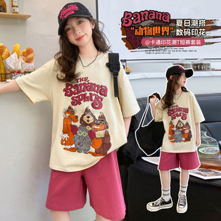 女童短袖t恤2026新款韩系风格ins风超好看上衣夏薄款韩式风潮款
