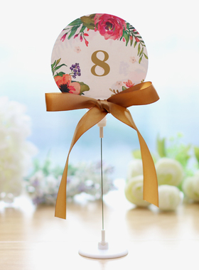 欧式创意婚礼席位卡 桌卡 桌牌 台卡 签到台 嘉宾牌婚庆用品道具