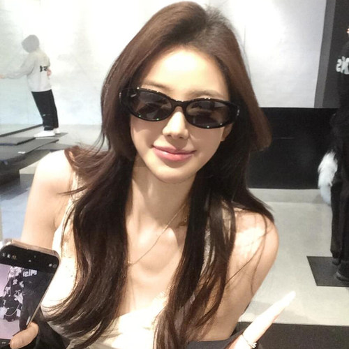 jennie同款墨镜女复古辣妹猫眼小框gm眼镜偏光防紫外线太阳镜小脸