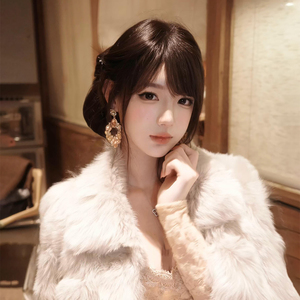 富家千金闪锆大耳环女周幼琳闪锆流苏耳钉复古夸张长款耳坠耳饰