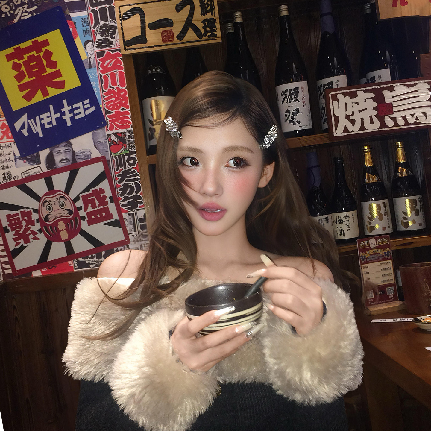星河闪耀 千金闪钻发夹无痕夹女侧边夹前额刘海夹精致高级感发饰 - 实物图