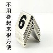 牌叫号牌台牌 餐桌牌号码 不锈钢台号牌 桌号牌台面数字餐厅牌