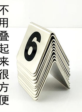 不锈钢台号牌桌号牌餐桌号码牌