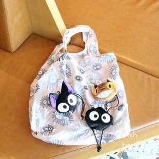 大号 随身购物袋 日单卡通龙 猫BUS黑猫卡通收纳包