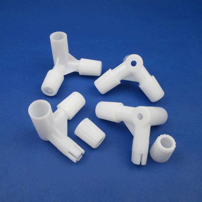 蚊帐三通配件加厚塑料螺母螺丝三角通支架接头链接件内径16*12*12