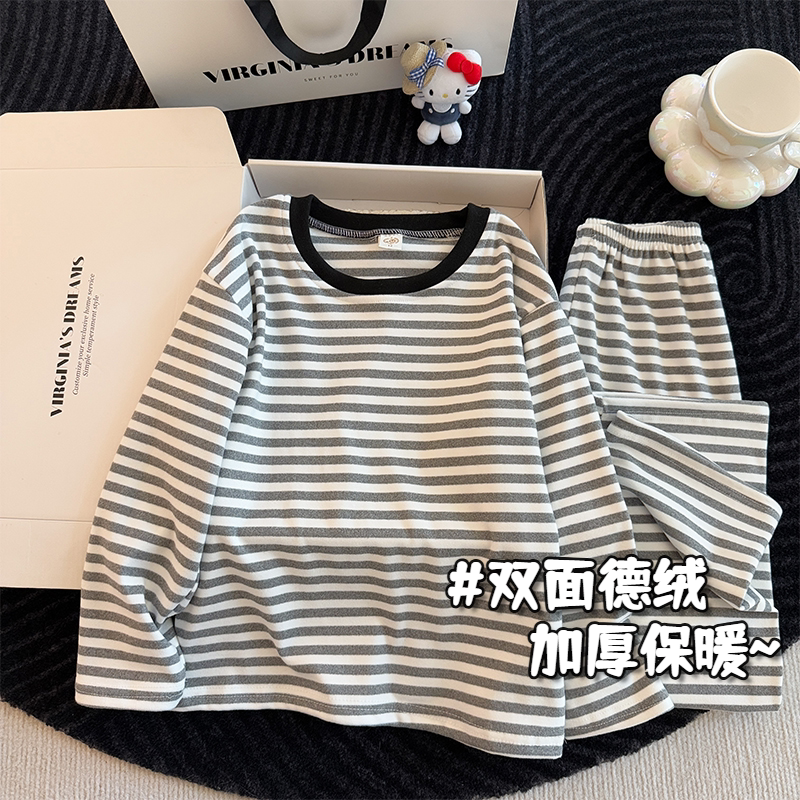 【德绒恒温保暖】儿童睡衣套装