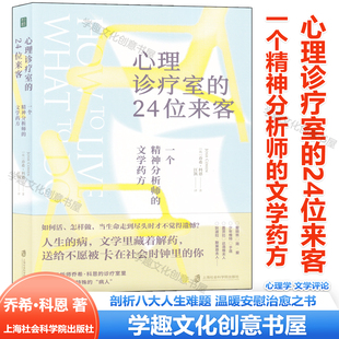 心理诊疗室的24位来客 一个精神分析师的文学药方 剖析八大人生难题 温暖安慰治愈之书 梁永安推荐 上海社会科学院出版社
