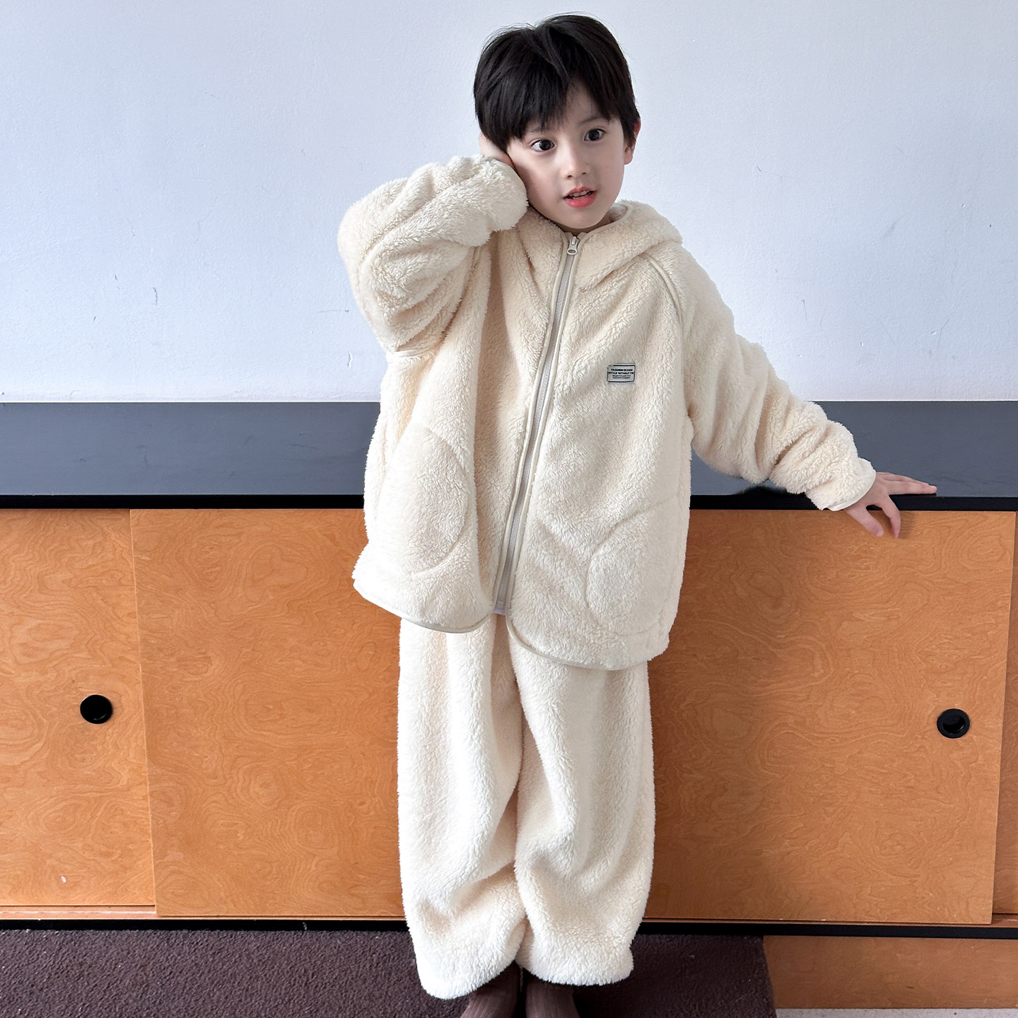 儿童家居服套装冬季加厚