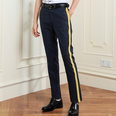 制服上班商务韩版修身青年西裤