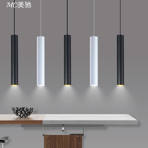 led长筒圆柱吊灯吧台灯吊装射灯