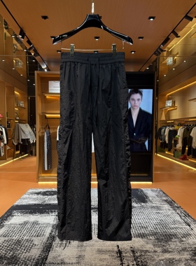 「D6623」“黑武士清凉卫裤” 夏季简约潮流休闲排扣透气网孔卫裤