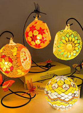 马赛克diy手工装饰烛台悬挂材料亲子创意灯笼暖场活动三八节手工