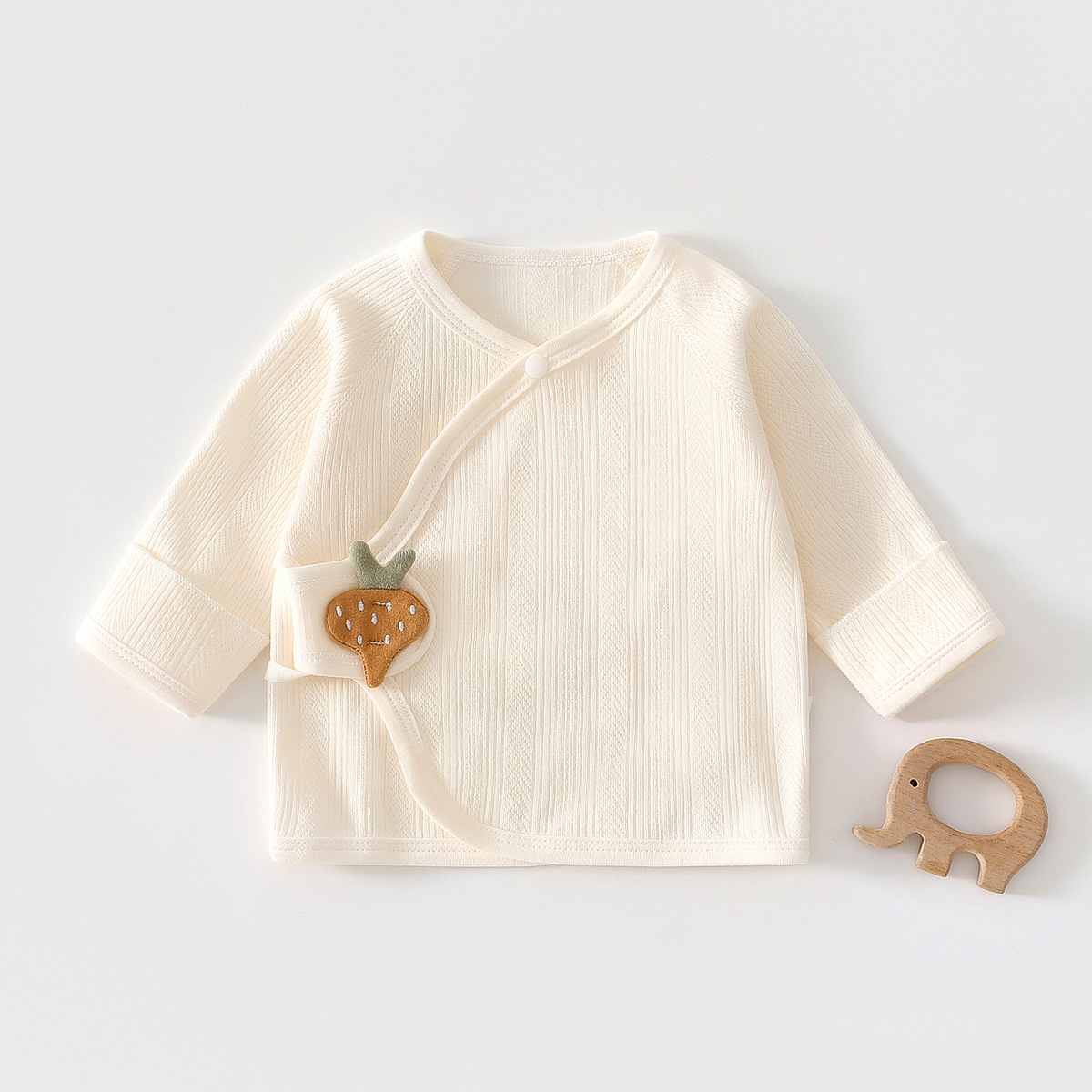 宝宝半背衣52码a类春秋季新生儿月子服初生婴儿衣纯棉上衣和尚服