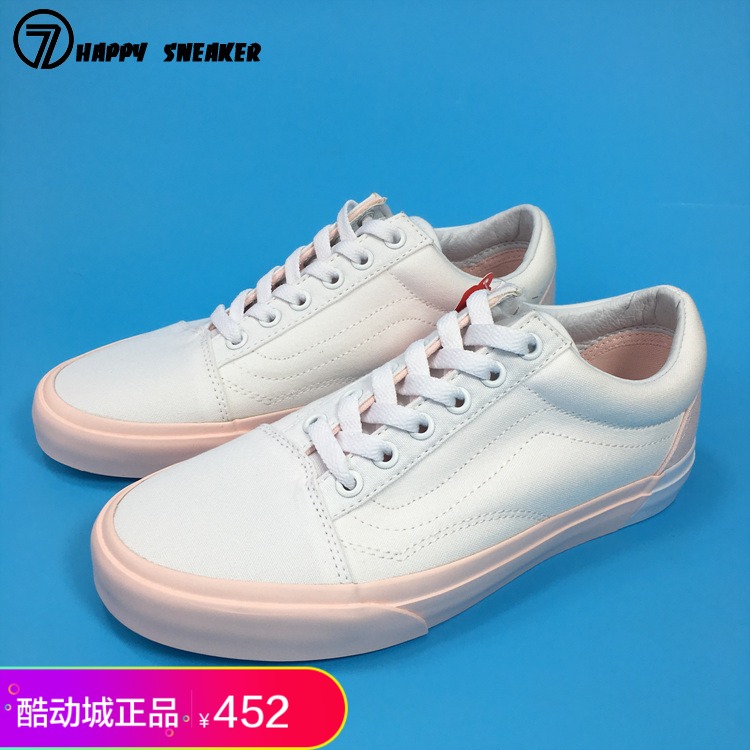 VansŮЬÕýÆ·old skool¾µä¿î2017пî°×·ÛÆ´½ÓÐÝÏÐЬVN0A38G1OC4
