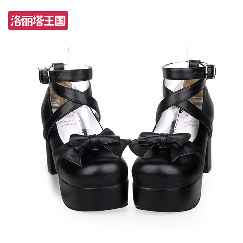 LOLITA鞋圆头可爱蝴蝶