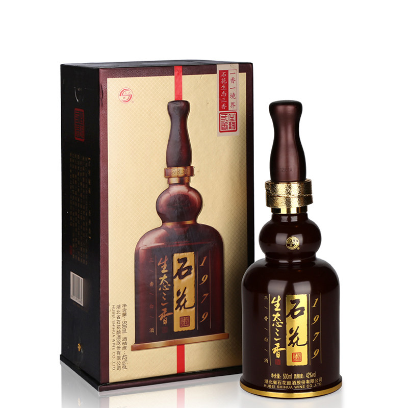 【酒厂直供】石花生态三香1979 三香型白酒42度 500ml*1 单瓶