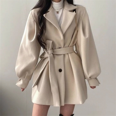 短款风衣女小个子2025新款春季韩版宽松百搭收腰外套气质大衣秋冬