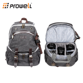 Prowell双肩相机包单反微单内胆包休闲复古专业摄影包