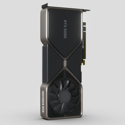 RTX 3060Ti/3070/3080/3090显卡3D模型建模渲染素材 C4D/FBX/OBJ