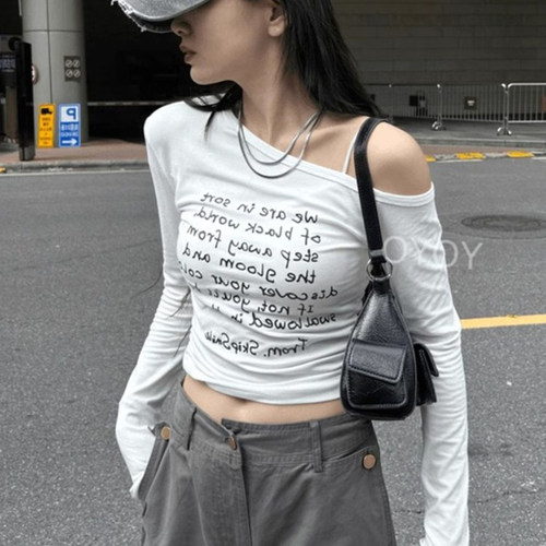 【赠运费险】美式辣妹印花上衣