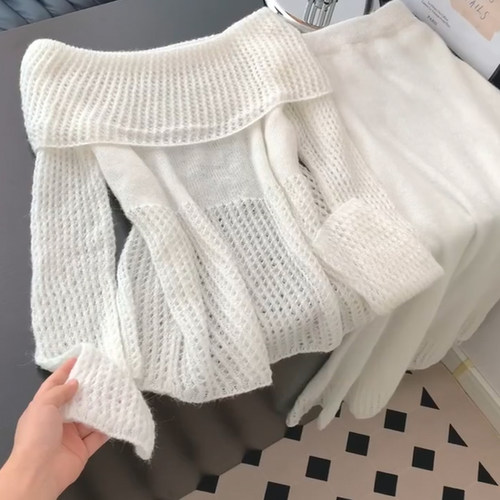 【赠运费险】纯欲风镂空针织衫