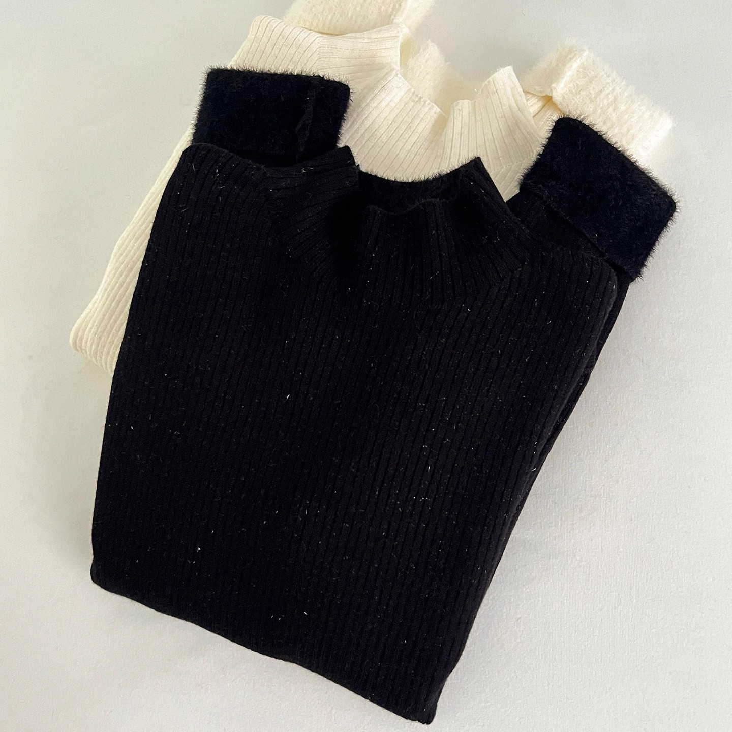 【赠运费险】细闪半高领针织衫