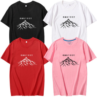 新疆是个好地方魅力新疆天山棉夏装T恤短袖T恤旅游文化衫定制T恤