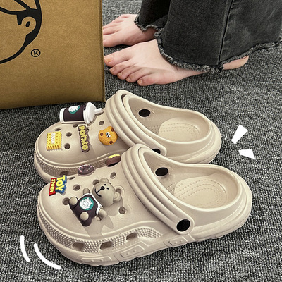 夏季防滑透气男女款软底洞洞鞋