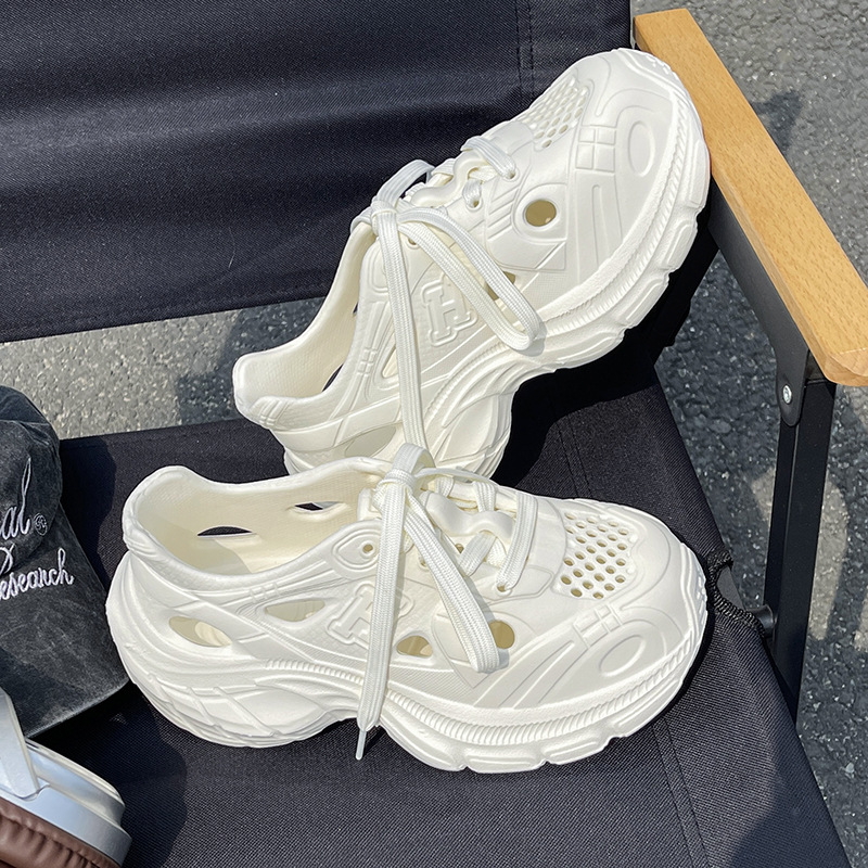 厚底透气老爹凉鞋防滑防臭洞洞鞋