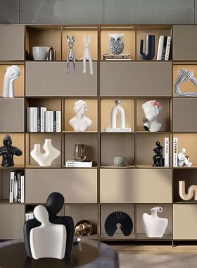 现代简约办公室摆件轻奢高档软装