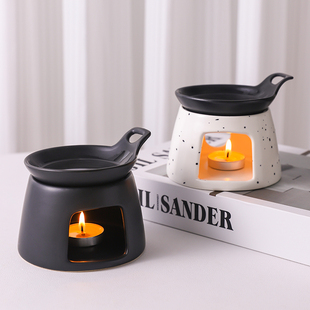 创意陶瓷香薰炉高颜值美容院精油加热器卧室家用扩香器北欧ins风