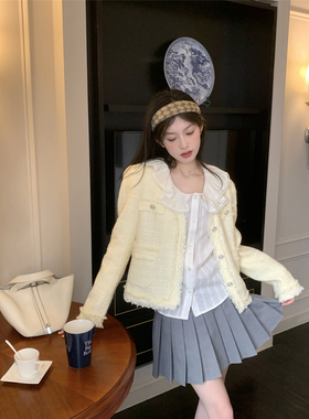 LXLILIUM 奶黄色小香风外套 03/07 AM10:00