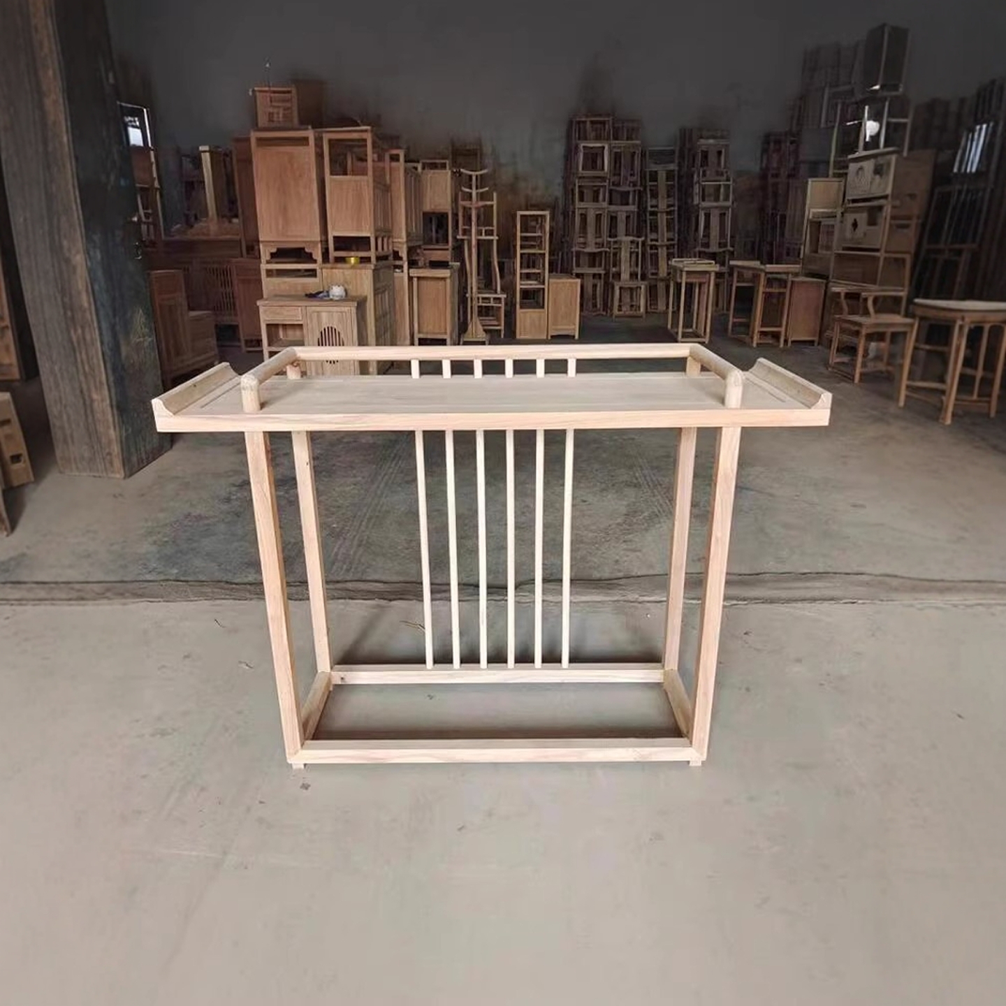 新中式实木玄关桌条案供桌端景台