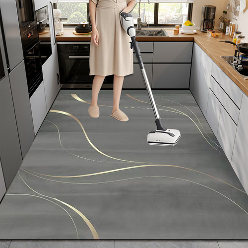 pvc厨房地垫防滑防油可擦免洗门口专用脚垫家用门垫新款地毯裁剪