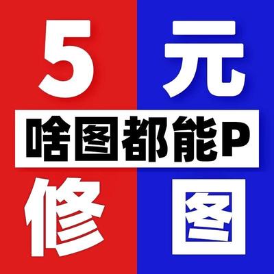 淘宝P图修图改数字PDF文件文字无痕在线图片处理抠做图ps专业批图