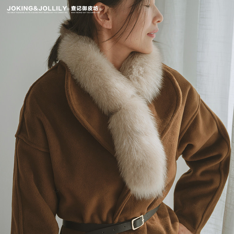 [御皮坊]真狐狸毛水钻交叉围巾韩国时尚双面围脖保暖皮草整皮围脖,服饰配件/皮带/帽子/围巾,围巾/丝巾/披肩,淘宝优惠券,粉丝福利购,淘宝优惠卷