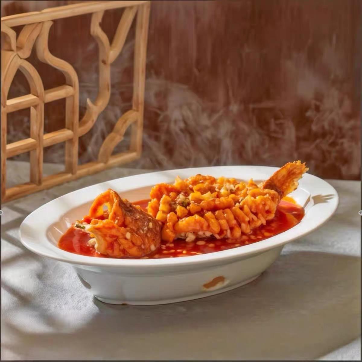 酒店餐厅创意中式复古盘加热保温