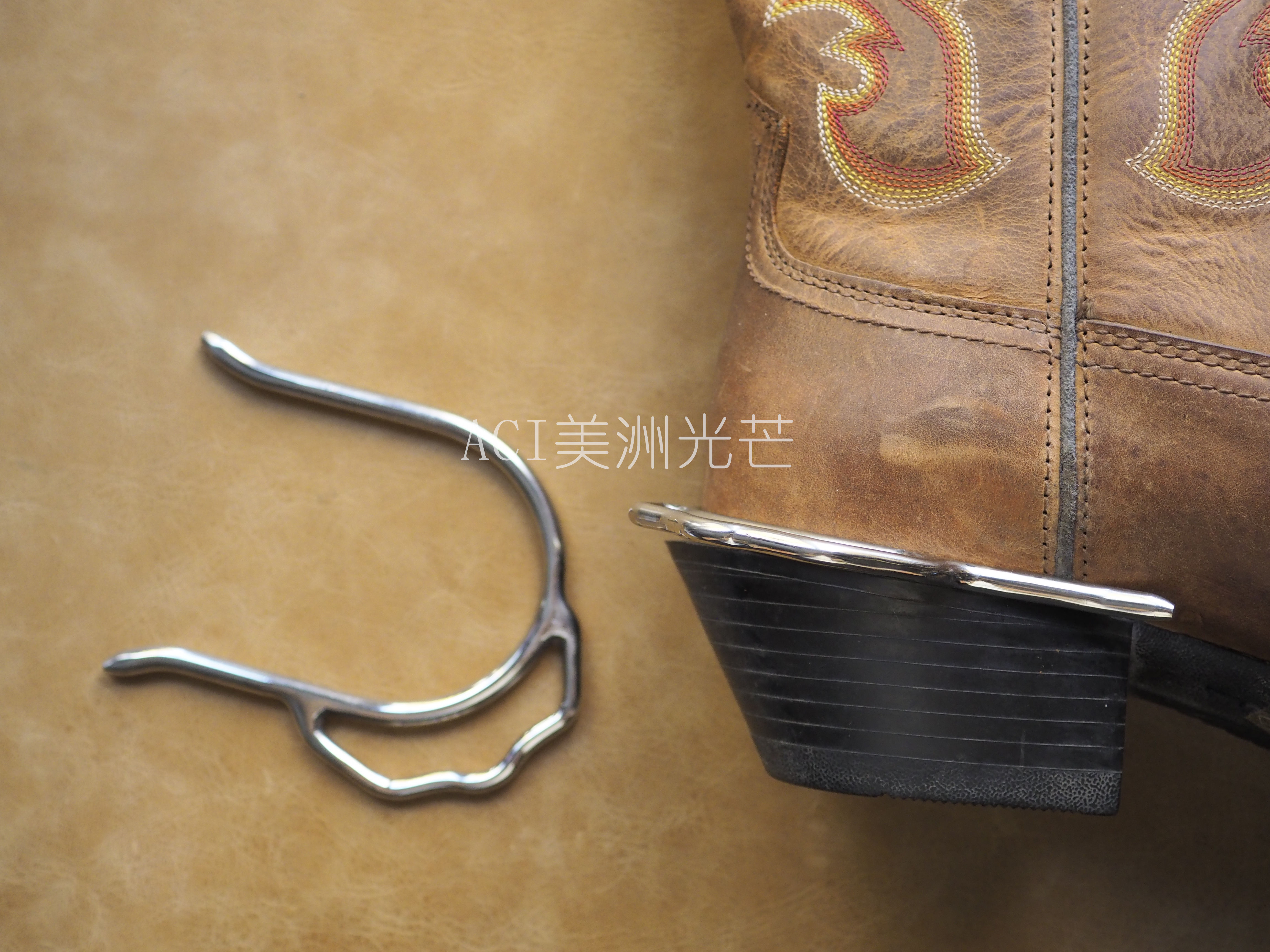 引领者西部牛仔简易马刺