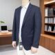 男士 春秋新款 西服二粒扣羊毛单西深蓝条纹 羊毛92.3% 860330